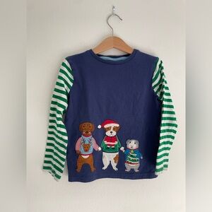 Mini Boden Christmas long Sleeve Tee Shirt